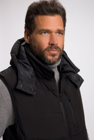 JP1880 Quilted Gilet DownTouch Padding Black - Didelės vyriškos striukės - Didelės vyriškos striukės