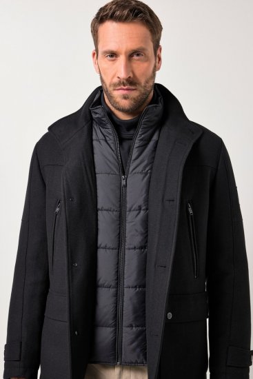 JP1880 Jacket Water-repellent Warm Black - Didelės vyriškos striukės - Didelės vyriškos striukės