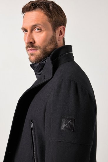 JP1880 Jacket Water-repellent Warm Black - Didelės vyriškos striukės - Didelės vyriškos striukės