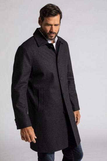 JP1880 Coat Wool Blend Water Repellent Dark Grey - Didelės vyriškos striukės - Didelės vyriškos striukės
