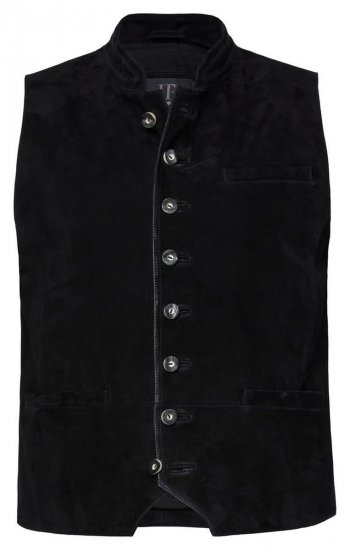 JP1880 Vest Goat Suede Traditional Black - Šventinė apranga - Šventinė apranga – Švęsti stilingai ir patogiai