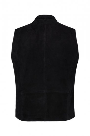 JP1880 Vest Goat Suede Traditional Black - Šventinė apranga - Šventinė apranga – Švęsti stilingai ir patogiai