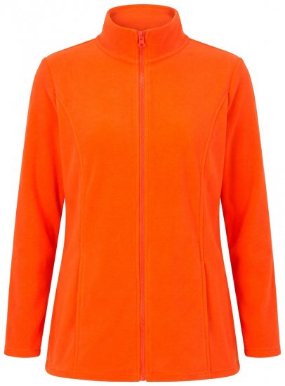 Ulla Popken 796970 Lengva flisinė striukė Oranžinė raudona - Fleece apranga - 