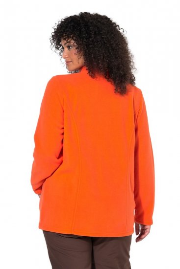 Ulla Popken 796970 Lengva flisinė striukė Oranžinė raudona - Fleece apranga - 