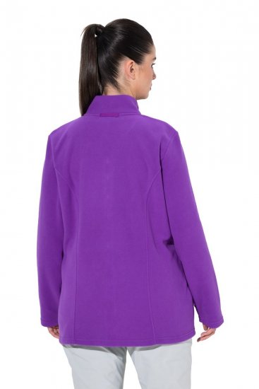Ulla Popken 796970 Lengva flisinė striukė Tamsiai violetinė - Fleece apranga - 