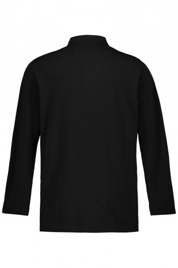 JP1880 799230 Polo marškinėliai ilgomis rankovėmis Juoda - Polo marškinėliai - Polo marškinėliai - 2XL-8XL