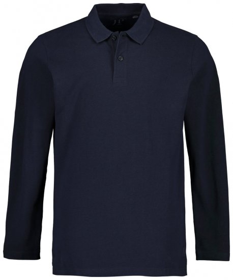 JP1880 799230 Polo marškinėliai ilgomis rankovėmis Tamsiai mėlyna - Polo marškinėliai - Polo marškinėliai - 2XL-8XL