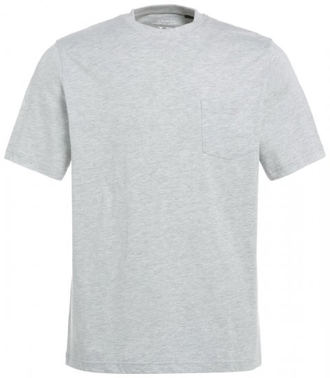 JP1880 799997 Marškinėliai su kišene ant krūtinės Pilka melanžinė - Marškinėliai - Marškinėliai - 2XL-14XL