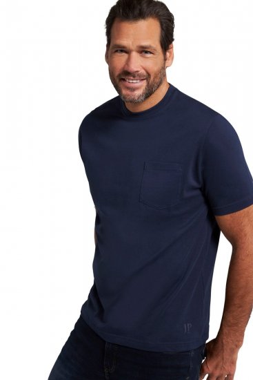 JP1880 799997 Marškinėliai su kišene ant krūtinės Nakties mėlyna - Marškinėliai - Marškinėliai - 2XL-14XL
