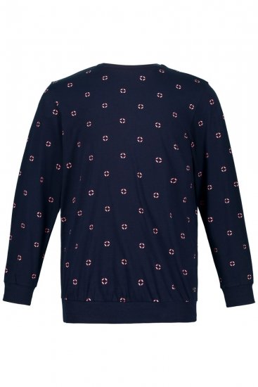 JP1880 Two-piece Pyjamas Long Sleeve and Long Trousers Navy - Apatinis trikotažas ir plaukimo apranga - Apatinis trikotažas - 2XL-8XL