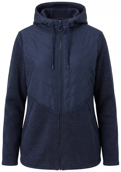 Ulla Popken 800400 Striukė su flisiniu pamušalu Tamsiai mėlyna - Fleece apranga - 