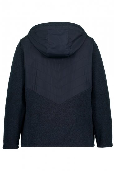Ulla Popken 800400 Striukė su flisiniu pamušalu Tamsiai mėlyna - Fleece apranga - 