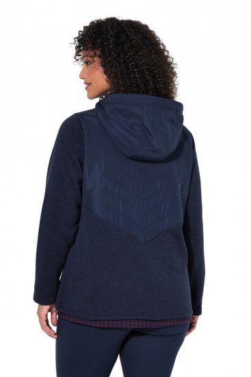 Ulla Popken 800400 Striukė su flisiniu pamušalu Tamsiai mėlyna - Fleece apranga - 