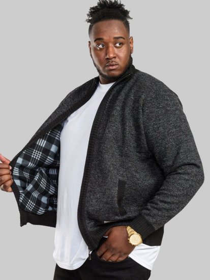 D555 Cavendish Black Jumper With Bonded Fleece Lining And Pocket - Megztiniai ir džemperiai - Megztiniai ir Džemperiai - 2XL-14XL