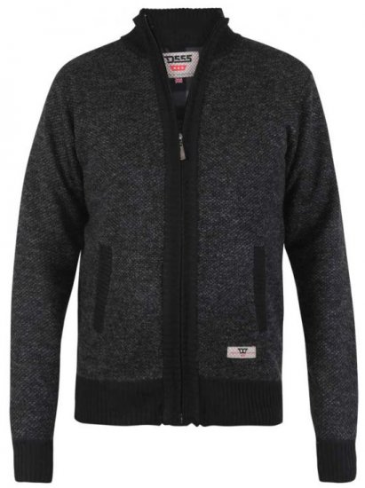 D555 Cavendish Black Jumper With Bonded Fleece Lining And Pocket - Megztiniai ir džemperiai - Megztiniai ir Džemperiai - 2XL-14XL