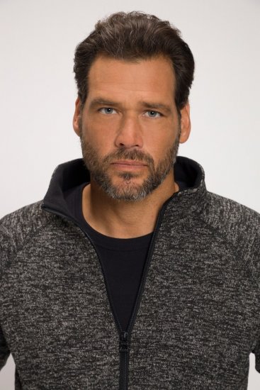 JAY-PI Knitted Fleece Jacket Gray - Didelės vyriškos striukės - Didelės vyriškos striukės