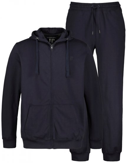 JP1880 802934 Sportinis kostiumas su striuke su gobtuvu ir kelnėmis Tamsiai mėlyna TALL - TALL treningai - 