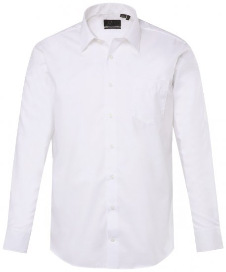 JP1880 804890 Nelyginami dalykiniai marškiniai ilgomis rankovėmis Balta - Marškiniai - Marškiniai - 2XL-8XL