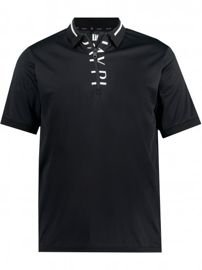 JP1880 Jay-Pi Golf Polo Shirt Black - Sportiniai drabuziai & outdoor - Dideliu dydziu sportiniai drabuziai vyrams
