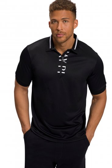 JP1880 Jay-Pi Golf Polo Shirt Black - Sportiniai drabuziai & outdoor - Dideliu dydziu sportiniai drabuziai vyrams