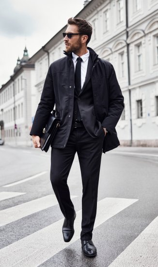 JP1880 Kelto Flexnamic Business Suit Black - Kostiumai ir švarkai - Didelio dydžio kostiumai ir švarkai