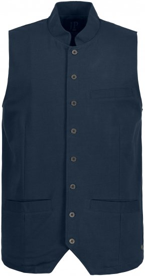 JP1880 Mottled Stretch Knit Stand-up Collar Vest Navy Blue - Didelės vyriškos striukės - Didelės vyriškos striukės