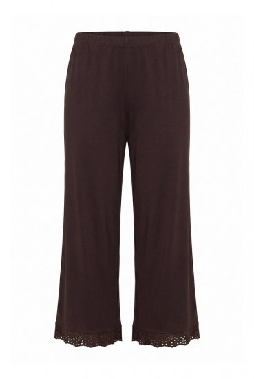 Ulla Popken 806944 Pižama trumpomis rankovėmis Ruda - Pižama/Loungewear - 