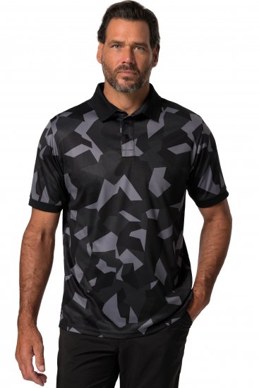 Jay-Pi QuickDry Golf Polo Shirt Camouflage Black - Sportiniai drabuziai & outdoor - Dideliu dydziu sportiniai drabuziai vyrams