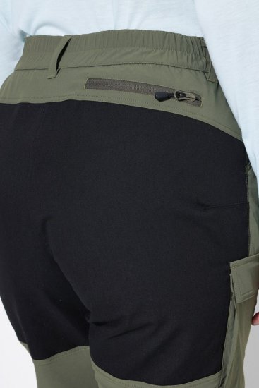 Ulla Popken 807803 HYPRAR žygio kelnės su atšvaitais Alyvuogių žalia - Outdoor - 