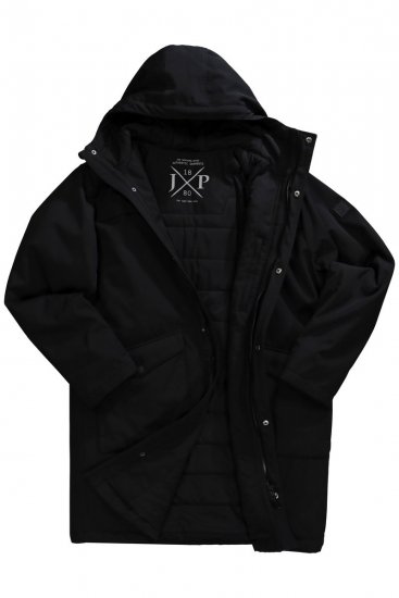 JP1880 Parka Warm Sleeves with Windcuffs Black - Didelės vyriškos striukės - Didelės vyriškos striukės