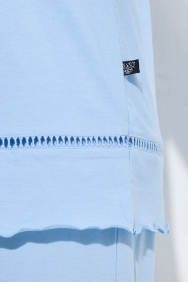 Ulla Popken 810592 Pižama su nėriniais Šviesiai mėlyna - Pižama/Loungewear - 