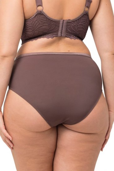 Ulla Popken 811602 Kelnaitės su nėriniais Ruda - Kelnaitės - 
