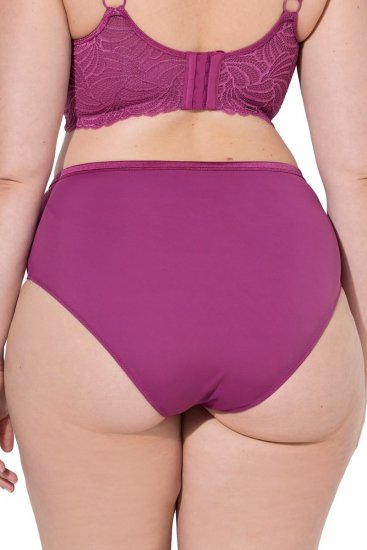 Ulla Popken 811602 Kelnaitės su nėriniais Tamsiai violetinė - Kelnaitės - 