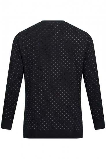 JP1880 Two-piece Pyjamas Long Sleeve and Long Trousers Black - Apatinis trikotažas ir plaukimo apranga - Apatinis trikotažas - 2XL-8XL