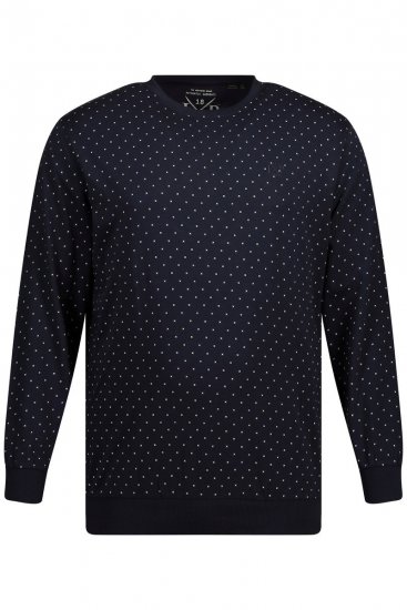 JP1880 Pyjamas Two-piece Long Sleeve and Long Trousers Navy - Apatinis trikotažas ir plaukimo apranga - Apatinis trikotažas - 2XL-8XL