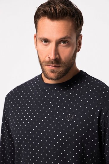 JP1880 Pyjamas Two-piece Long Sleeve and Long Trousers Navy - Apatinis trikotažas ir plaukimo apranga - Apatinis trikotažas - 2XL-8XL