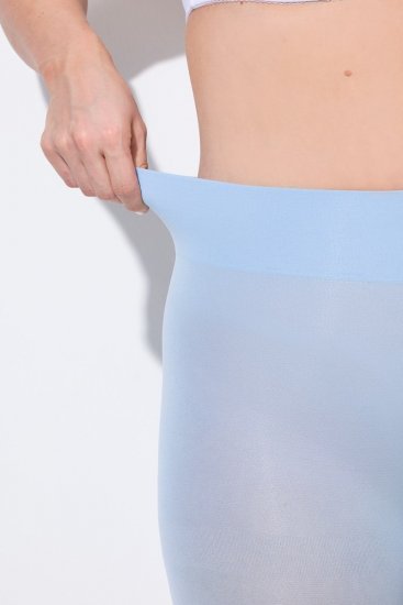 Ulla Popken 815580 3/4 pėdkelnių tamprės su šlaunų apsauga 80 den Šviesiai mėlyna - Pėdkelnės & kojinės - 
