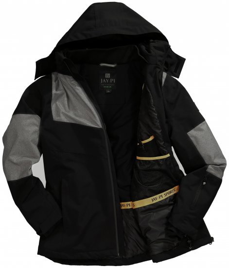Jay-Pi Ski Jacket Functional Waterproof Windproof Black - Slidinėjimo apranga - 