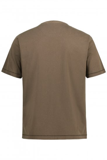 JP1880 Comfortable Fit Vintage Look T-Shirt Light Brown - Marškinėliai - Marškinėliai - 2XL-14XL
