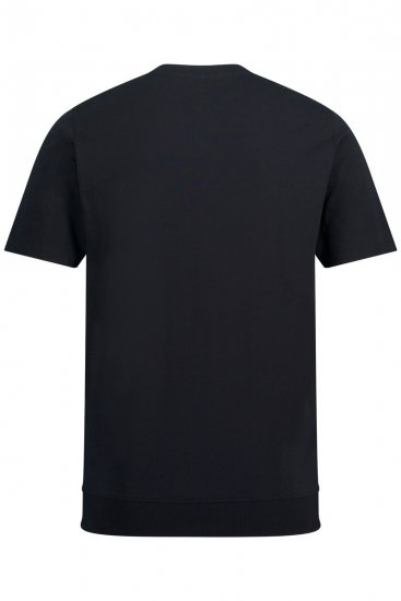 JP1880 818628 Henley marškinėliai su pilvo kirpimu Juoda - Marškinėliai - Marškinėliai - 2XL-14XL