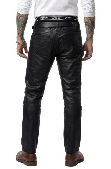 JP1880 Leather Pants Regular Fit Finest Lamb Nappa Black - Džinsai ir kelnės - Džinsai ir Kelnės - W40-W70