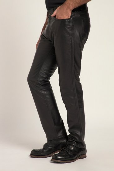 JP1880 Leather Pants Regular Fit Finest Lamb Nappa Black - Džinsai ir kelnės - Džinsai ir Kelnės - W40-W70