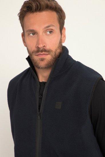 JP1880 Fleece Gilet Stomach Fit Navy - Didelės vyriškos striukės - Didelės vyriškos striukės