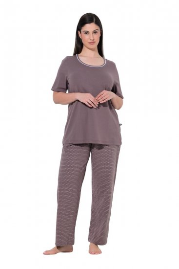 Ulla Popken 821244 Pižama su taškeliais Ruda - Pižama/Loungewear - 