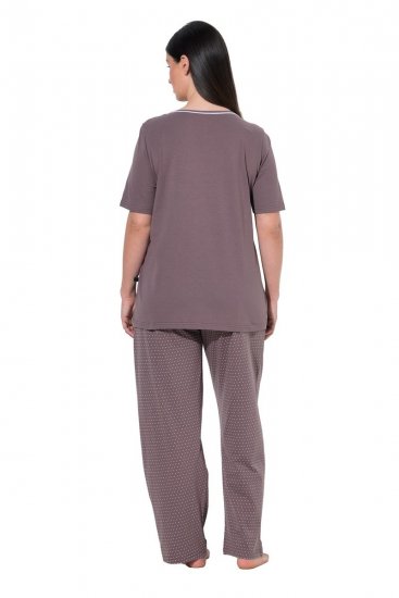Ulla Popken 821244 Pižama su taškeliais Ruda - Pižama/Loungewear - 