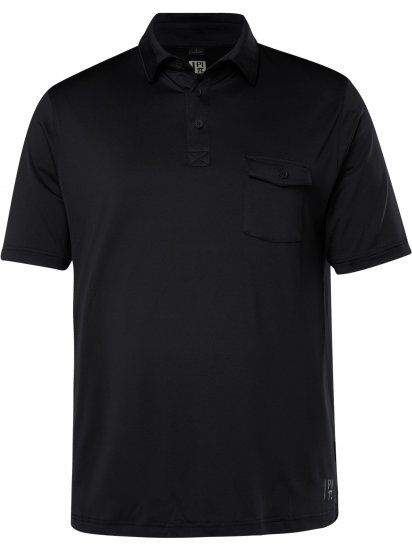 JP1880 Jay-Pi Flexnamic QuickDry Piqué Golf Polo Shirt Black - Sportiniai drabuziai & outdoor - Dideliu dydziu sportiniai drabuziai vyrams