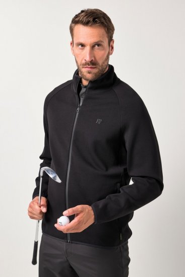 JAY-PI FLEXNAMIC® Golf Sweat Jacket with Zipper Black - Sportiniai drabuziai & outdoor - Dideliu dydziu sportiniai drabuziai vyrams