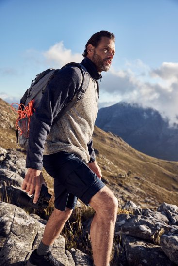 JP1880 Jay-Pi Flexnamic Bermuda Cargo Shorts Navy Blue - Sportiniai drabuziai & outdoor - Dideliu dydziu sportiniai drabuziai vyrams