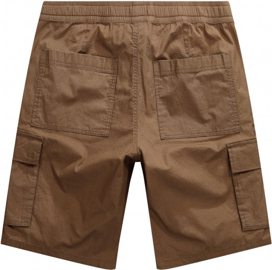 JP1880 Jay-Pi Flexnamic Bermuda Cargo Shorts Copper Brown - Sportiniai drabuziai & outdoor - Dideliu dydziu sportiniai drabuziai vyrams