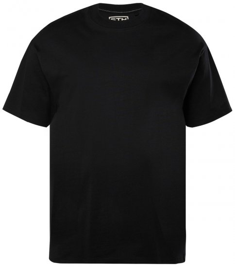 STHUGE 824720 Oversize marškinėliai Juoda - Marškinėliai - Marškinėliai - 2XL-14XL